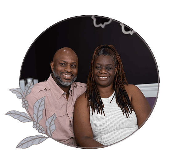 dental patient and their partner smiling brightly while waiting in the Toothery lobby