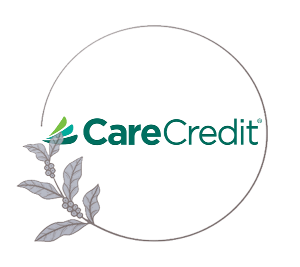 close up circle frame of carecredit logo