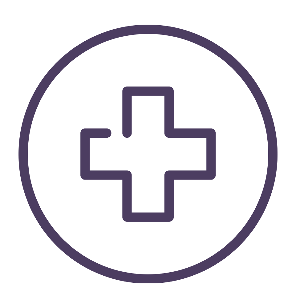 close up of medical cross icon for medical emergencies