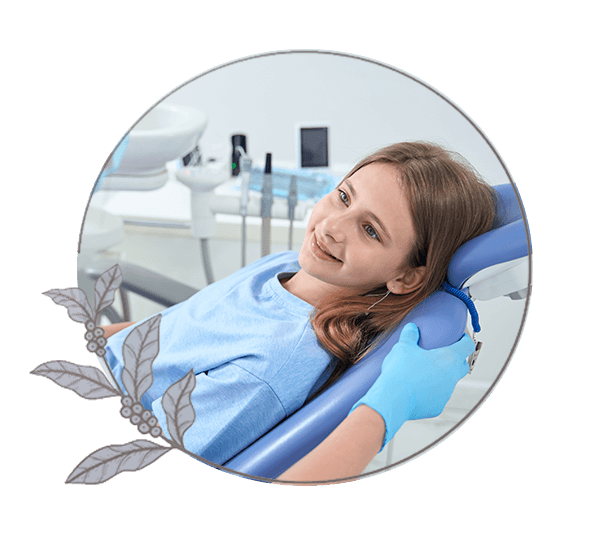 young pediatric child patient prep and ready for their dental procedure
